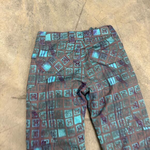 DC ACE K Snowboarding Pants Girls Size Medium Teal Purple AOP - Picture 14 of 16